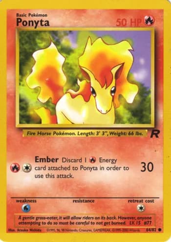 Carte Pokémon ポニータ #64 — ロケット団