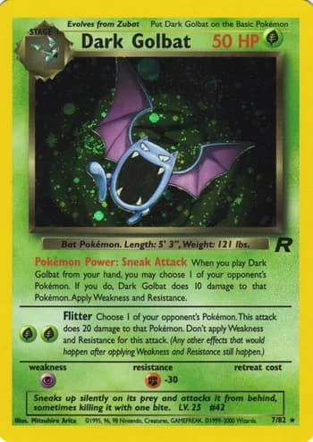 Carte Pokémon わるいゴルバット #7 — ロケット団