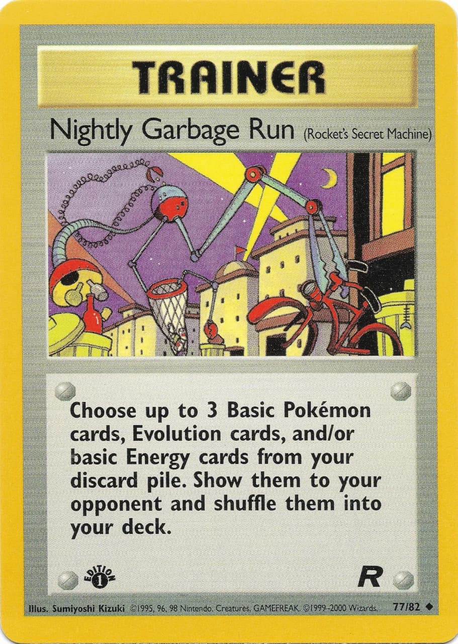 Carte Pokémon 夜の廃品回収 #77 — ロケット団