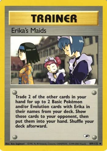 Carte Pokémon エリカのお付き #109 — リーダーズスタジアム