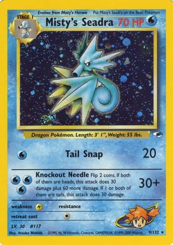 Carte Pokémon カスミのシードラ #9 — リーダーズスタジアム