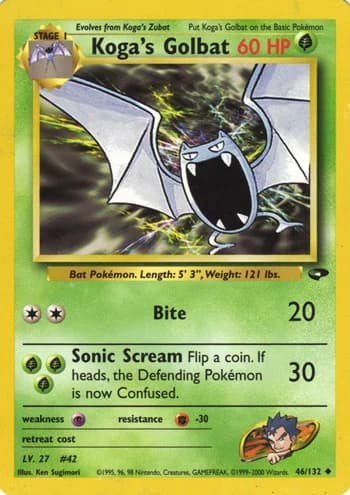 Carte Pokémon キョウのゴルバット #46 — 闇からの挑戦