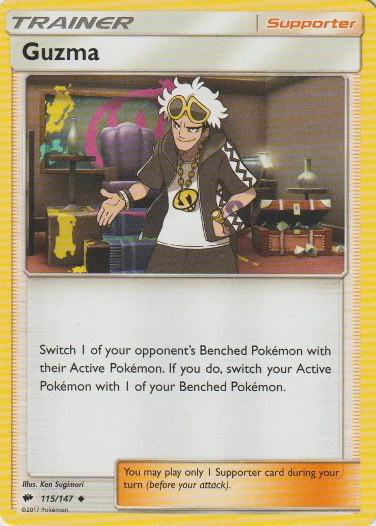 Carte Pokémon Guzma #396 — SM-P Promotional cards