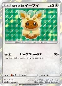 Carte Pokémon Poncho-wearing Eevee #142 — SM-P Promotional cards