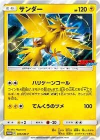 Carte Pokémon Zapdos #305 — SM-P Promotional cards