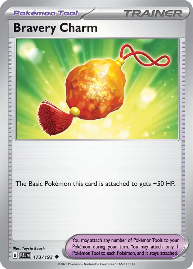 Carte Pokémon Bravery Charm #145 — SV-P Promotional cards