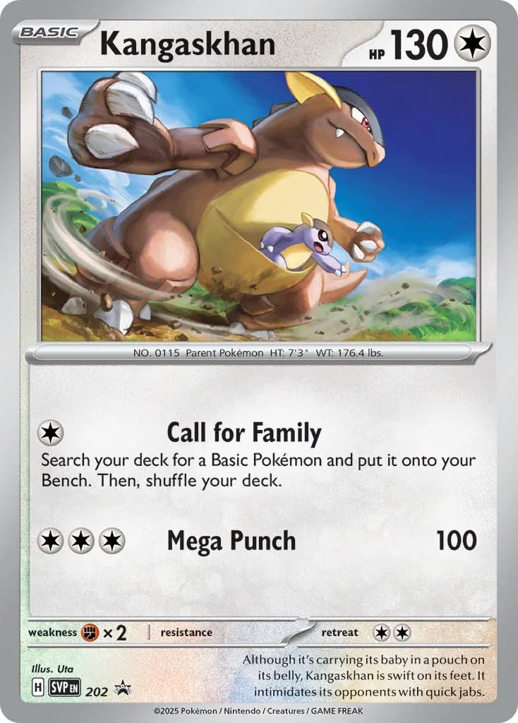 Carte Pokémon Kangaskhan #172 — SV-P Promotional cards