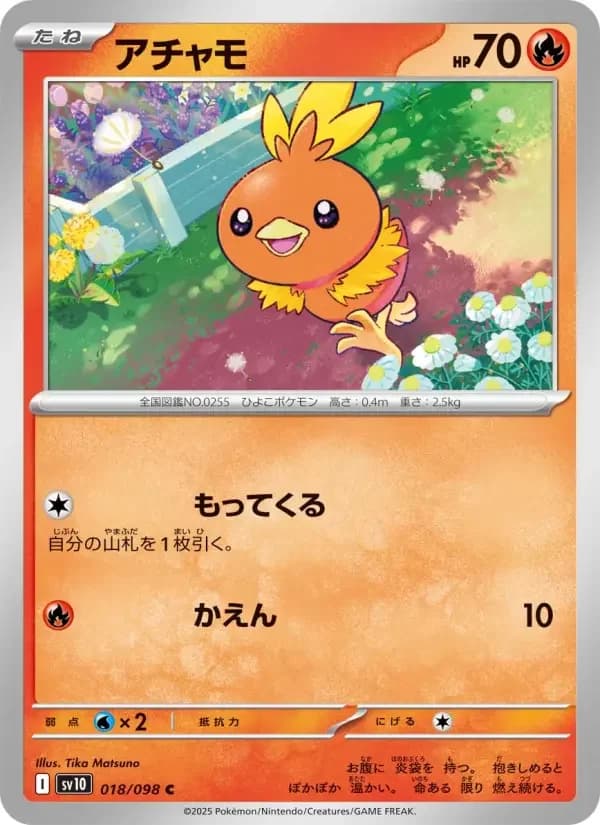 Carte Pokémon アチャモ #018 — Glory of the Team Rocket