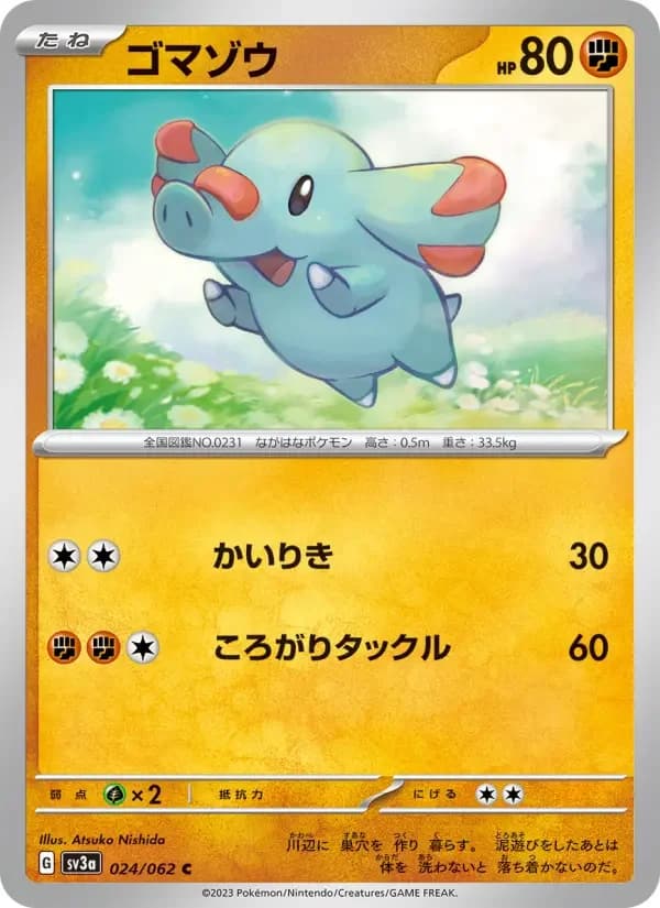 Carte Pokémon ゴマゾウ #024 — Raging Surf