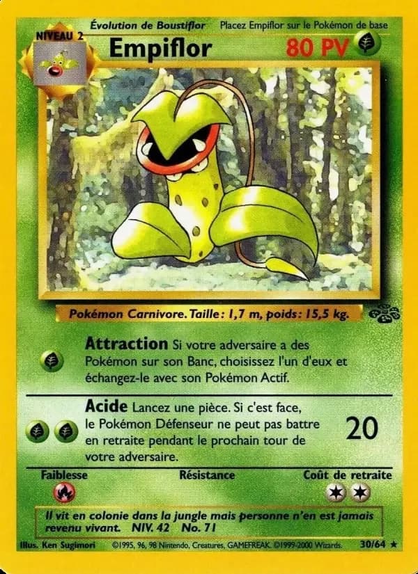 Carte Pokémon Empiflor #30 — Jungle
