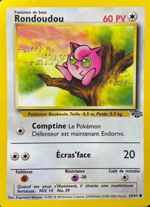 Carte Pokémon Rondoudou #54 — Jungle