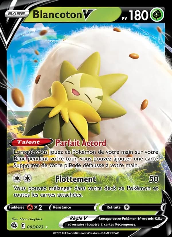Carte Pokémon Blancoton V #5 — La Voie du Maître