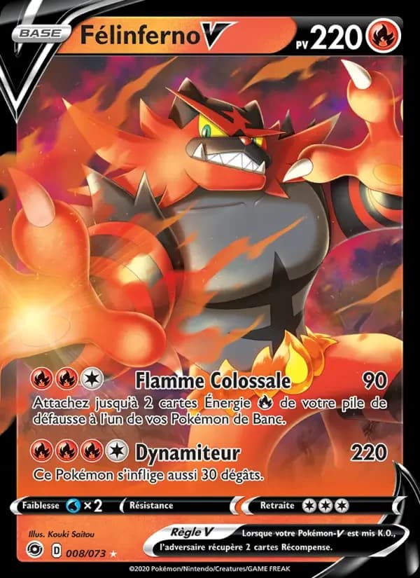 Carte Pokémon Félinferno V #8 — La Voie du Maître