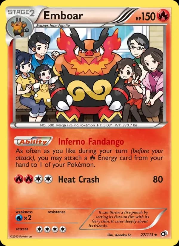 Carte Pokémon Roitiflam #27 — Trésors Légendaires