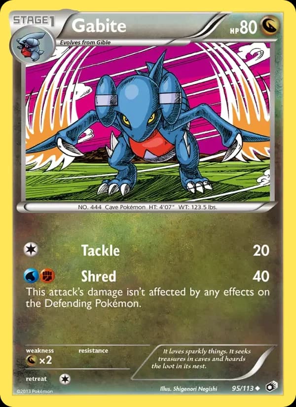Carte Pokémon Carmache #95 — Trésors Légendaires