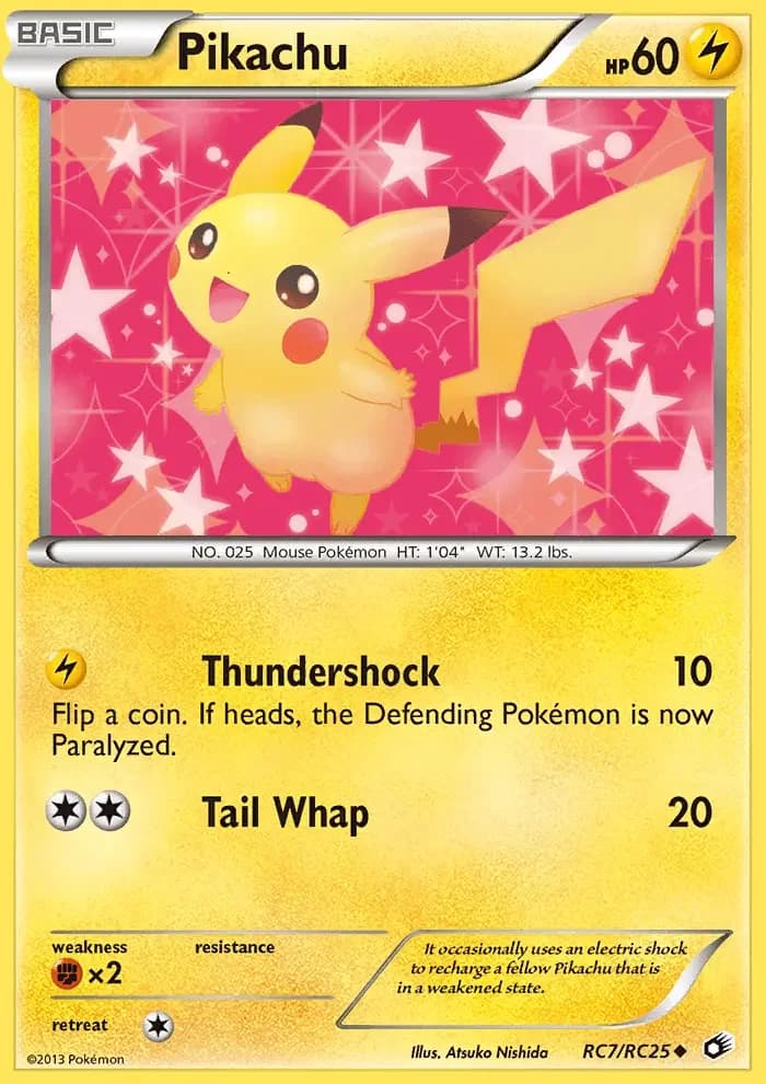 Carte Pokémon Pikachu #RC7 — Trésors Légendaires