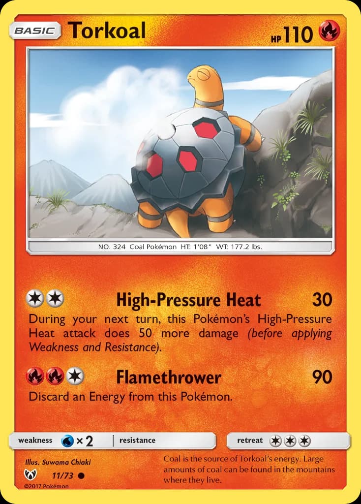 Carte Pokémon Chartor #11 — Légendes Brillantes