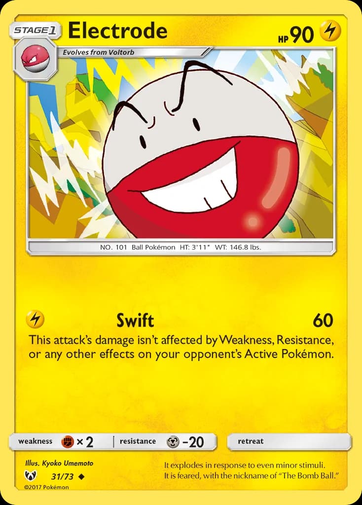 Carte Pokémon Électrode #31 — Légendes Brillantes