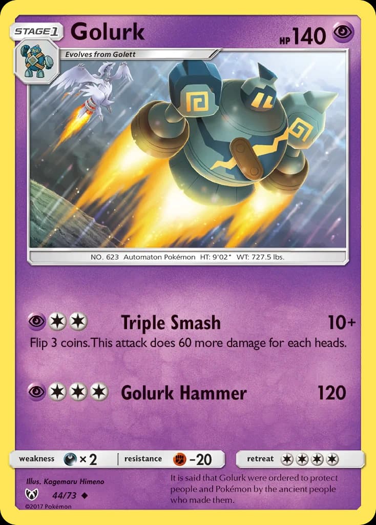 Carte Pokémon Golemastoc #44 — Légendes Brillantes