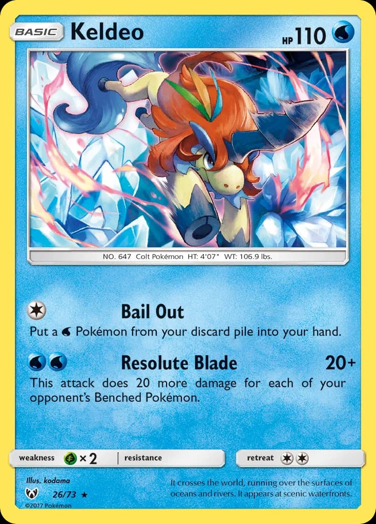 Carte Pokémon Keldeo #26 — Légendes Brillantes