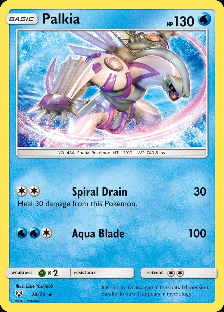 Carte Pokémon Palkia #24 — Légendes Brillantes