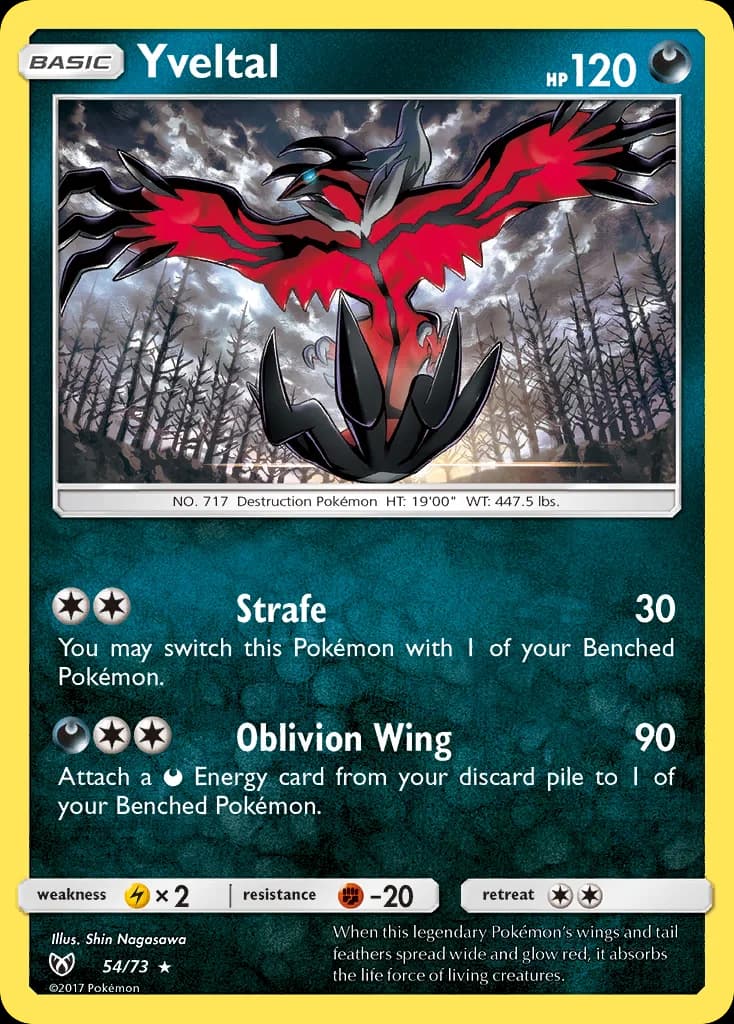 Carte Pokémon Yveltal #54 — Légendes Brillantes