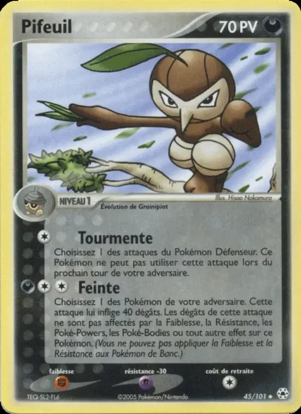 Carte Pokémon Pifeuil #45 — Légendes Oubliées