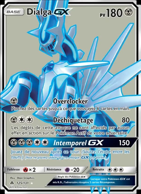Carte Pokémon Dialga GX #125 — Lumière Interdite