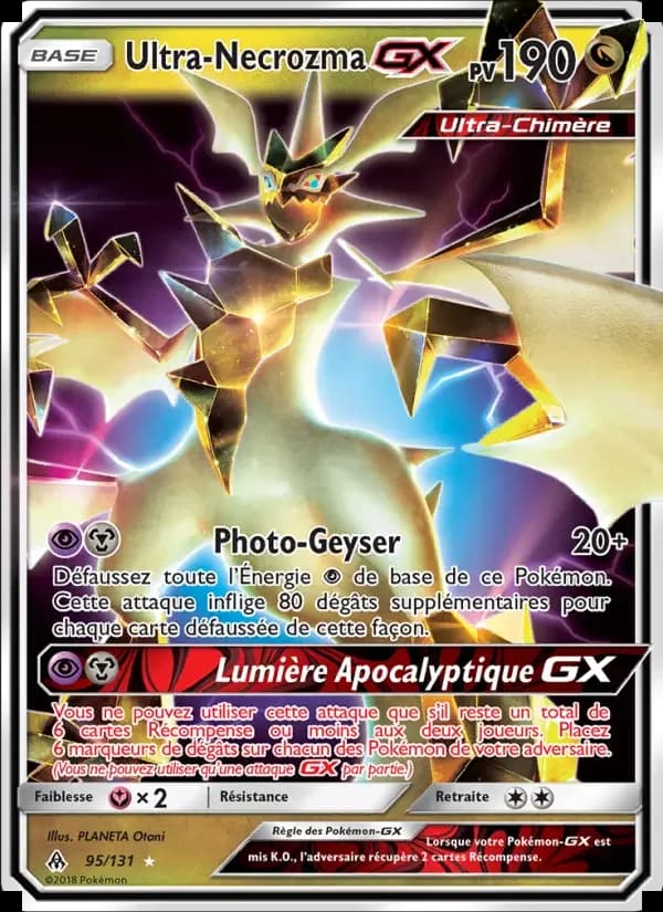 Carte Pokémon Ultra-Necrozma GX #95 — Lumière Interdite