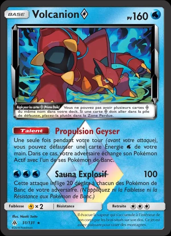 Carte Pokémon Volcanion ◇ #31 — Lumière Interdite