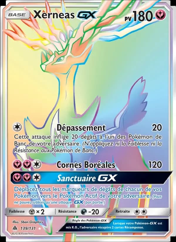 Carte Pokémon Xerneas GX #139 — Lumière Interdite