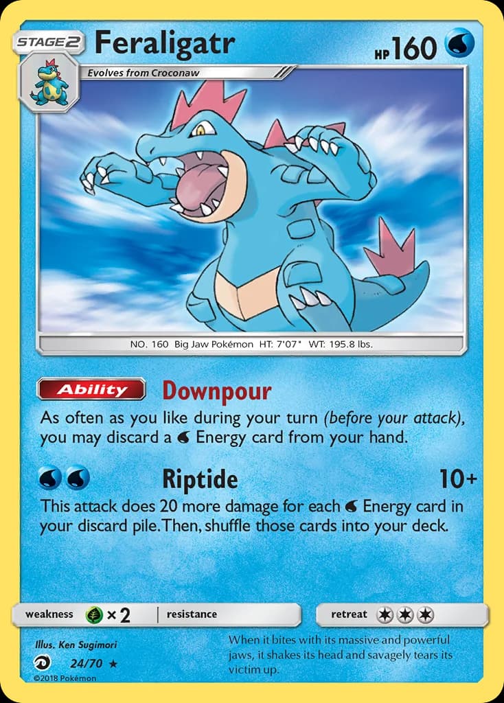 Carte Pokémon Aligatueur #24 — Majesté des Dragons