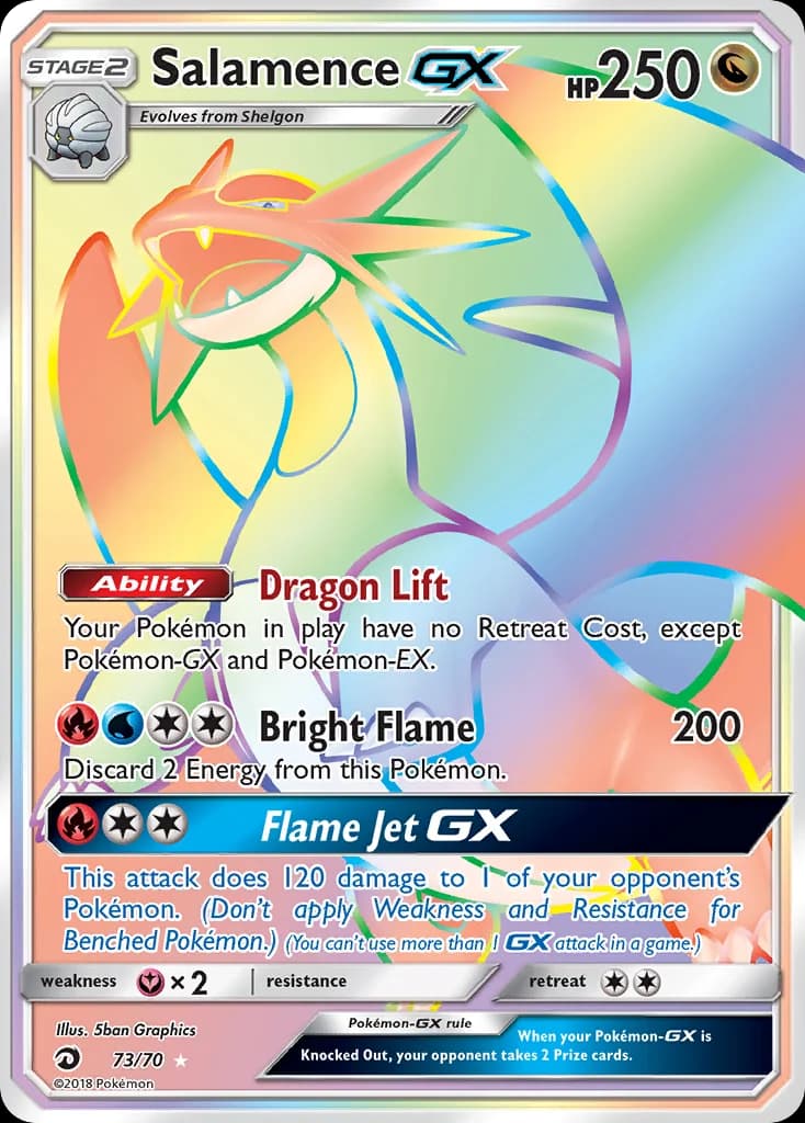 Carte Pokémon Drattak GX #73 — Majesté des Dragons
