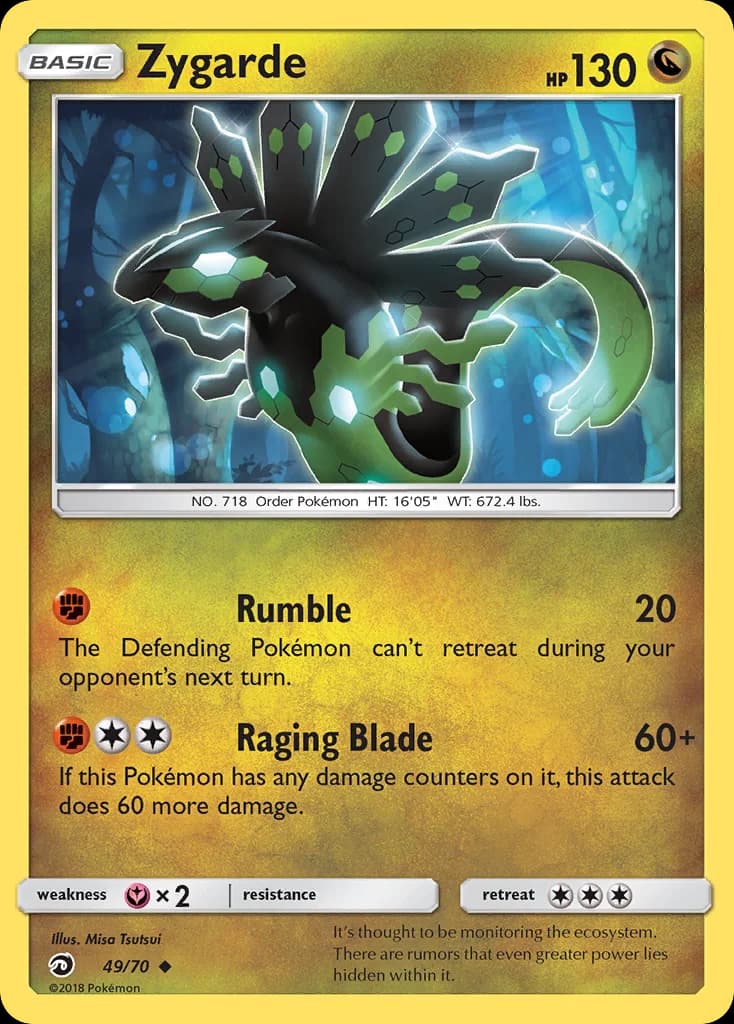 Carte Pokémon Zygarde #49 — Majesté des Dragons