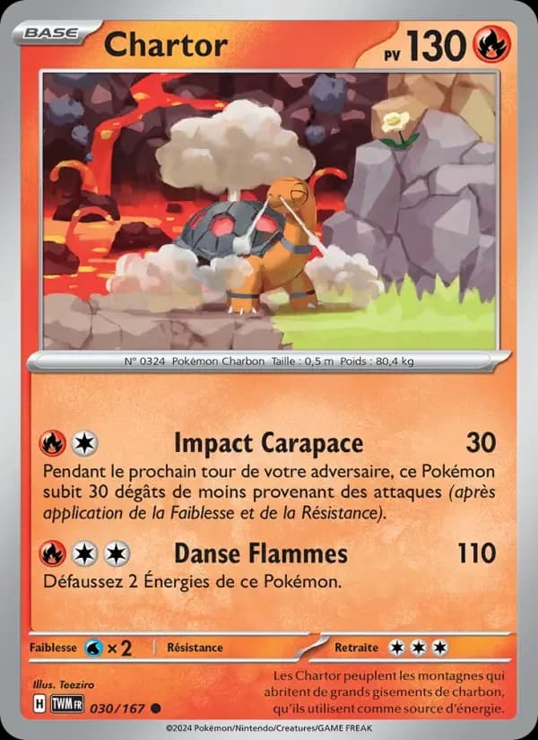 Carte Pokémon Chartor #030 — Mascarade Crépusculaire