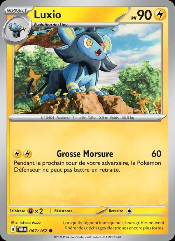 Carte Pokémon Luxio #067 — Mascarade Crépusculaire