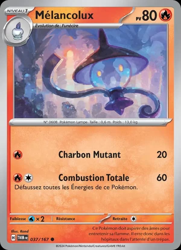Carte Pokémon Mélancolux #037 — Mascarade Crépusculaire