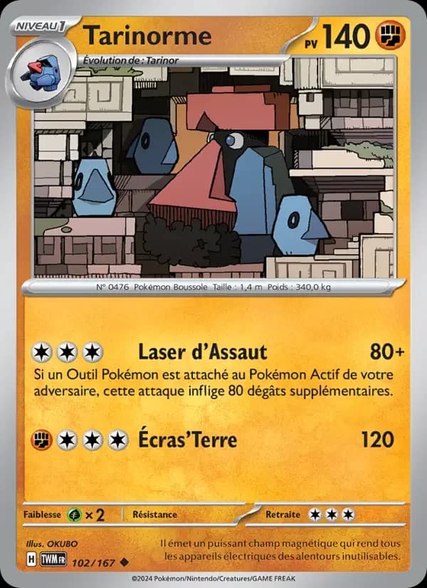 Carte Pokémon Tarinorme #102 — Mascarade Crépusculaire