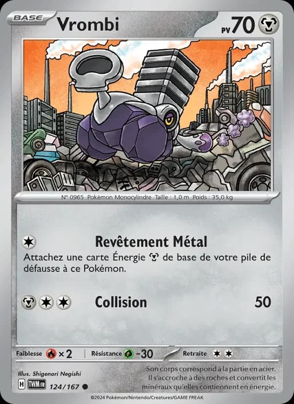 Carte Pokémon Vrombi #124 — Mascarade Crépusculaire