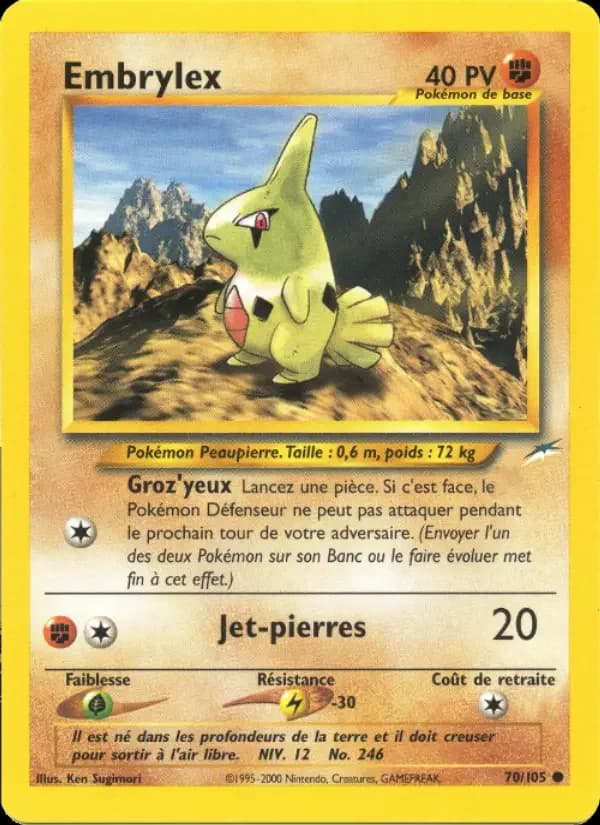 Carte Pokémon Embrylex #70 — Neo Destiny