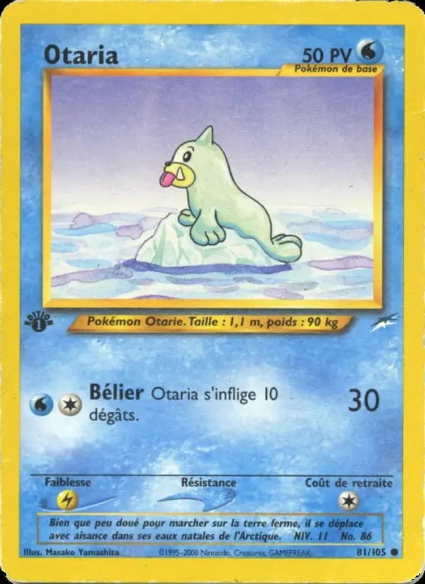 Carte Pokémon Otaria #81 — Neo Destiny