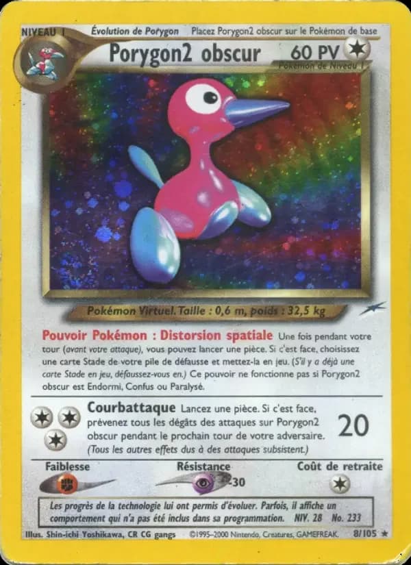 Carte Pokémon Porygon2 obscur #8 — Neo Destiny