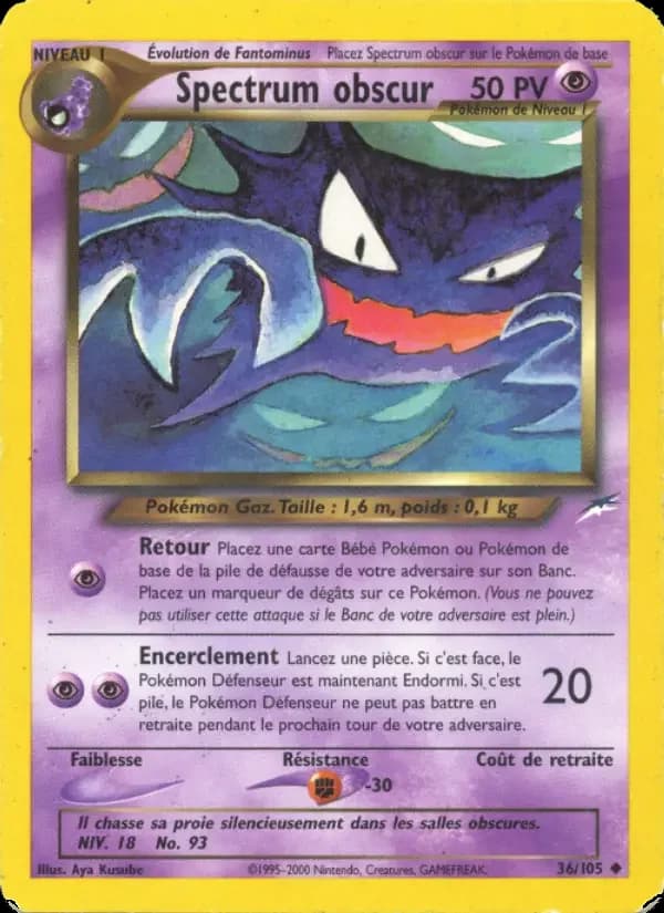 Carte Pokémon Spectrum obscur #36 — Neo Destiny