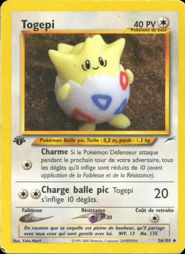 Carte Pokémon Togepi #56 — Neo Destiny