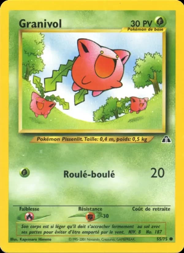 Carte Pokémon Granivol #55 — Neo Discovery