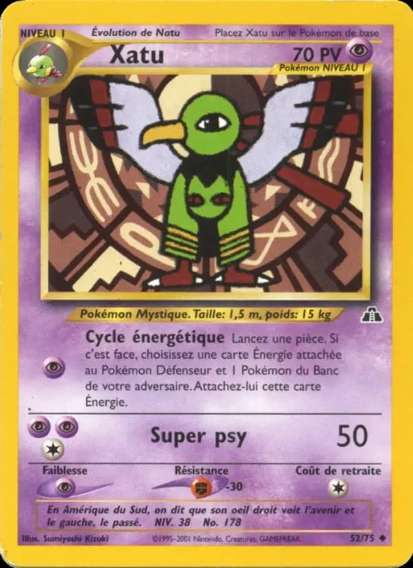 Carte Pokémon Xatu #52 — Neo Discovery