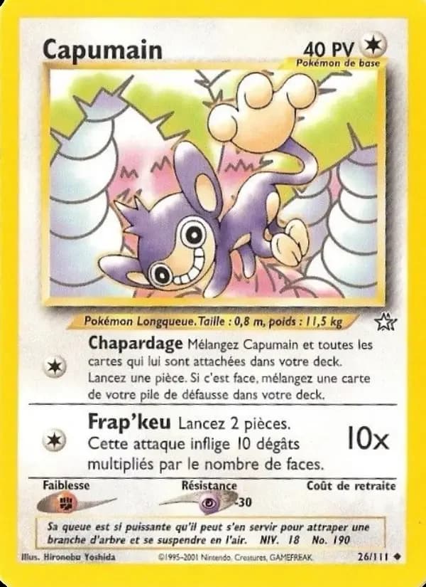 Carte Pokémon Capumain #26 — Neo Genesis