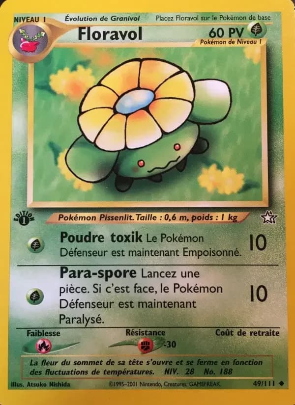 Carte Pokémon Floravol #49 — Neo Genesis