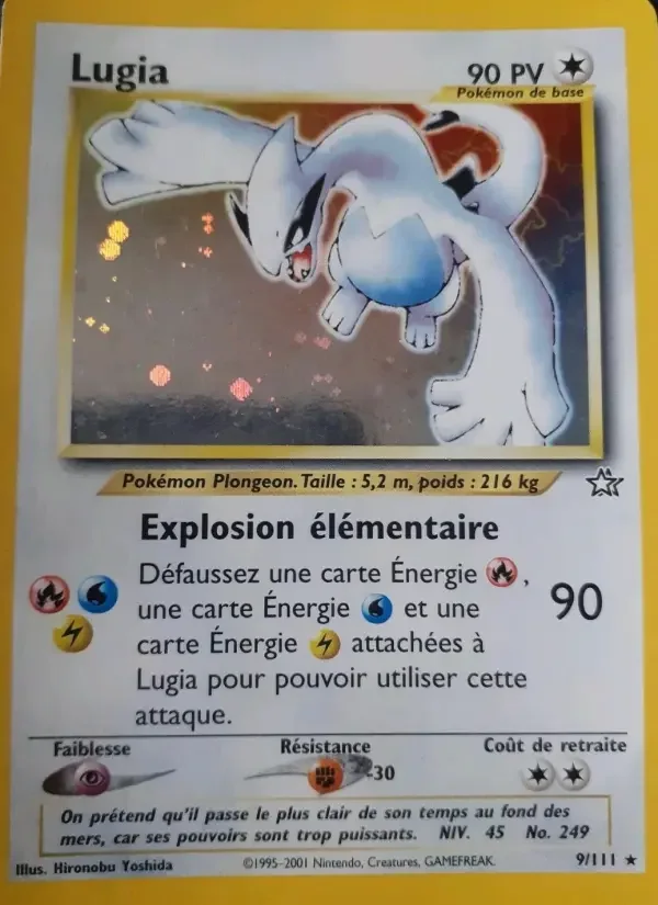 Carte Pokémon Lugia #9 — Neo Genesis