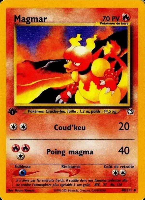 Carte Pokémon Magmar #40 — Neo Genesis